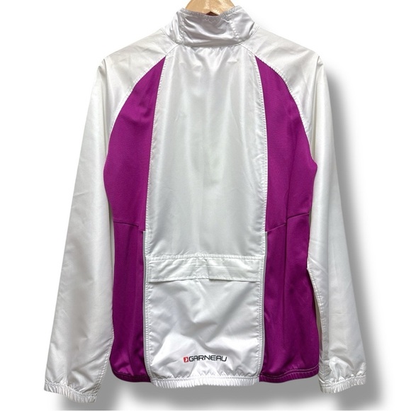 Louis Garneau White and Pink Modesto II Cycling Jacket Technical Jacket - Picture 2 of 16